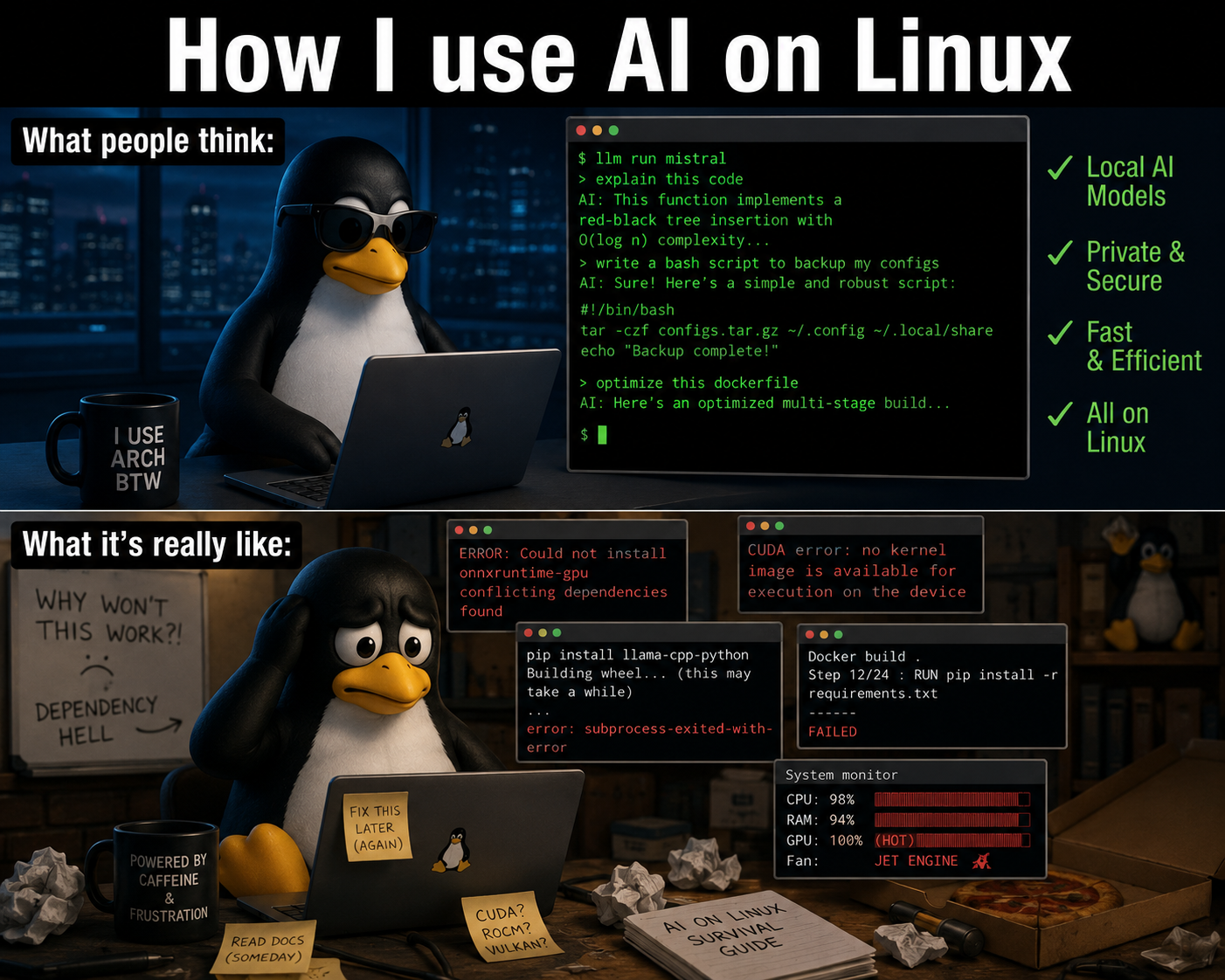How I use AI on Linux